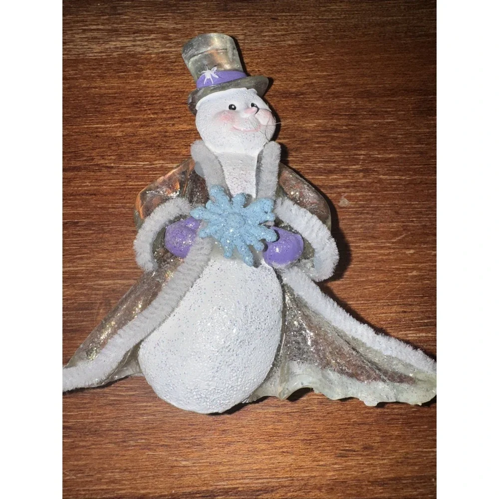 Vintage Figurine Snowman Ornament‎ 4